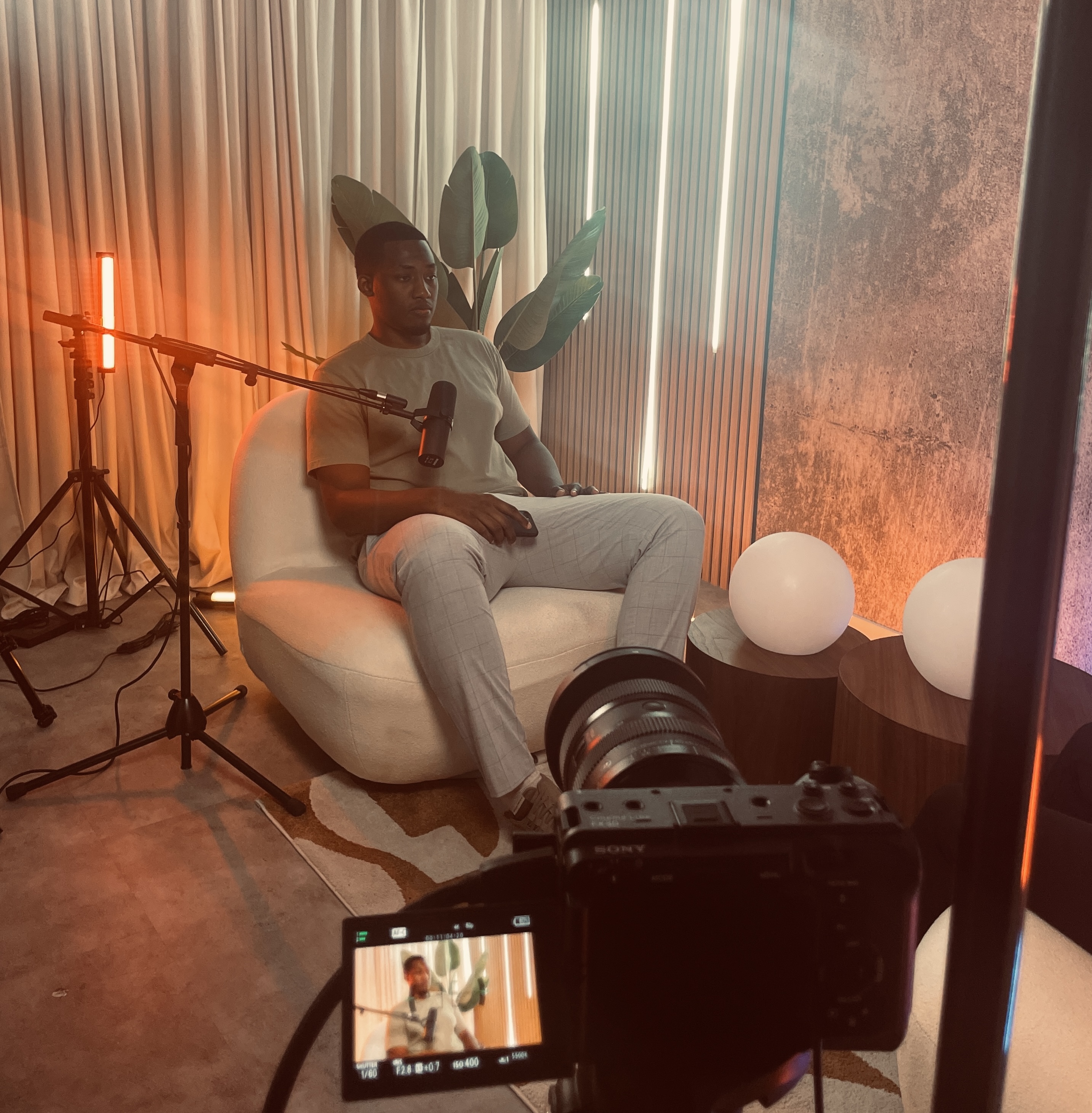 Plateau de tournage du studio FWI Ambition à Paris